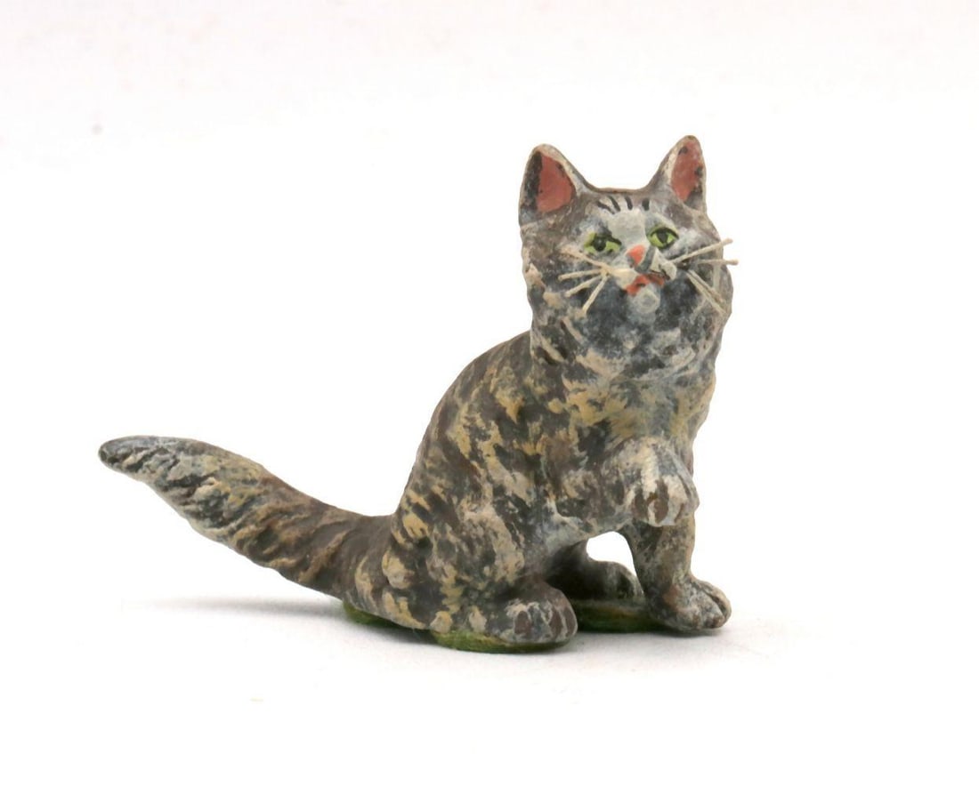 Antique Vienna Bronze Cat Sculpture (1 of 4)