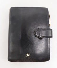 Vintage Montblanc Leather Agenda with Pen