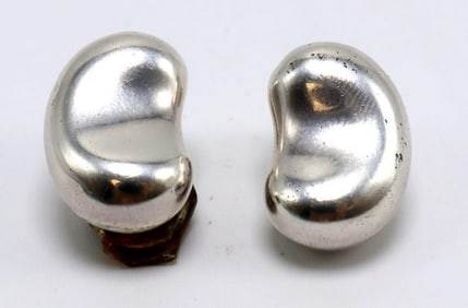 Tiffany & Co. "Bean" Sterling Silver Earrings
