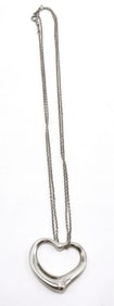 Tiffany & Co. "Open Heart" Sterling Silver Necklace