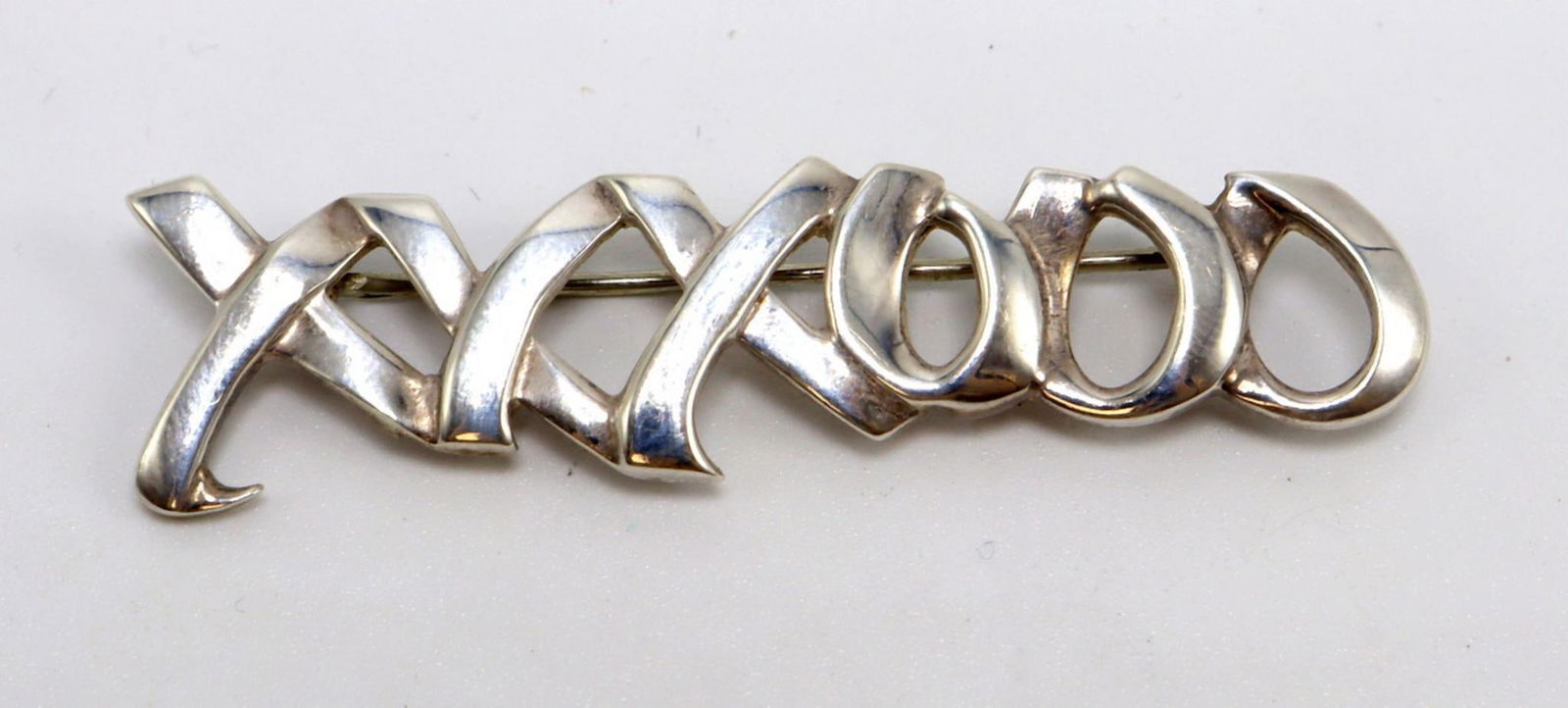 Tiffany & Co. "XXXOOO" Sterling Silver Brooch (1 of 3)