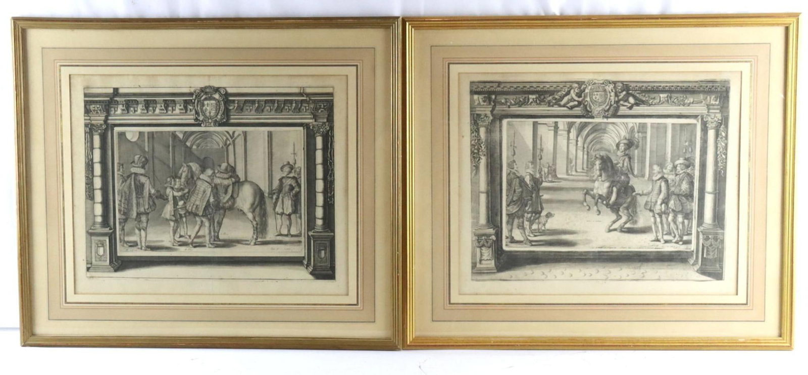Suite of Four 17th C. Crispin de Passe the Elder Equestrian Engravings (1 of 10)