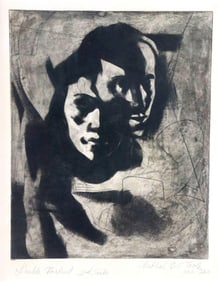 Cathal O’Toole "Double Portrait" Etching on Paper