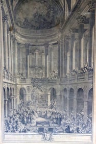 18th C. Jacques-Philippe Le Bas "La Cérémonie du Mariage" Engraving on Paper