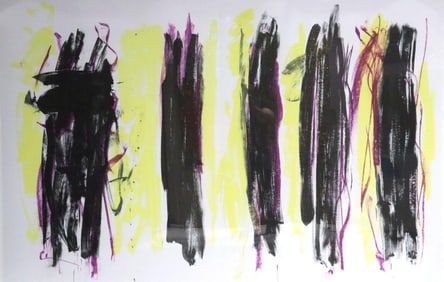 Joan Mitchell (American, 1925-1992) "Trees III" Diptych Lithograph