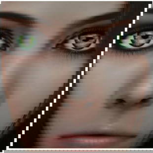 Machiko Edmondson (British, b. 1961) "Scintillation" Oil on Canvas: Machiko Edmondson (British, b. 1961) Scintillation Oil on canvas 72 x 72 in. (183 x 183 cm.) Signed and dated on the reverse, 2013 Copy of Certificate of Authenticity from the artist Machiko