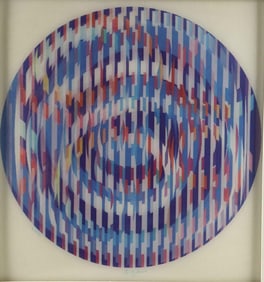 Yaacov Agam (Israeli, b. 1928) "Invisible Rainbow" Agamograph