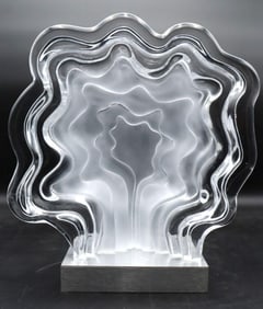 Daum France "Trees" Crystal Sculpture