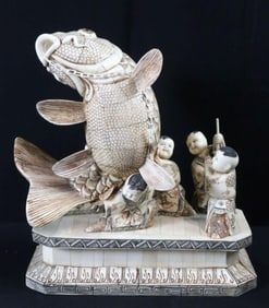 Chinese Carved Bone Figural Sculpture