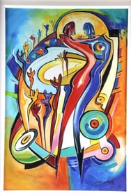 Alfred Gockel "Motwon Collaboration II" Giclee on Canvas