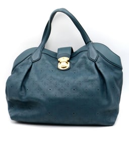 Louis Vuitton Mahina Leather Cirrus Marine Blue Shoulder Bag