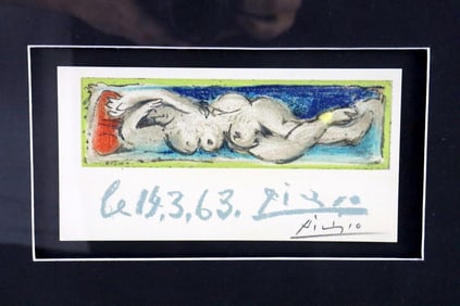 Pablo Picasso "Femme Nue Couchee`" Lithograph