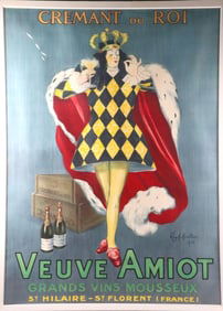 Leonetto Cappiello "Vueve Amiot" Original Color Lithograph Poster