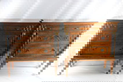 Pair of Early 20th C. Small Italian Commodes