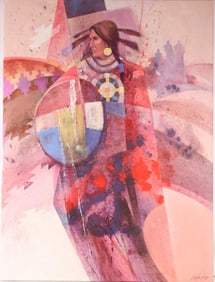 Carlos Lopez "Images of the Past" Oil Painting on Canvas