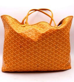 Goyard Saint Louis Yellow PM Canvas Tote Bag