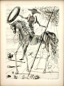 After Salvador Dali "Don Quixote" Original Etching