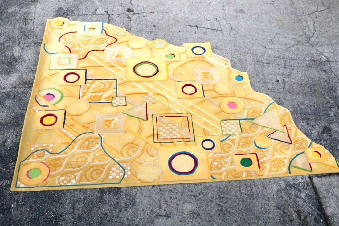 Vintage Sylvan Garrett Custom-Made Geometric Wool Rug (1 of 9)