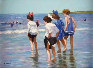 E.J. Cygne (American, b.1929) Oil Painting