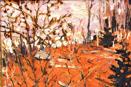 Franz Johnston (Canadian, 1888-1949) "Algoma" Oil Painting on Board