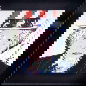 Andy Warhol (American, 1928-1987) "Uncle Sam" Invitation