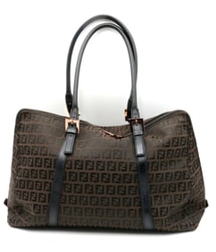 Fendi Zucca Boston Bag