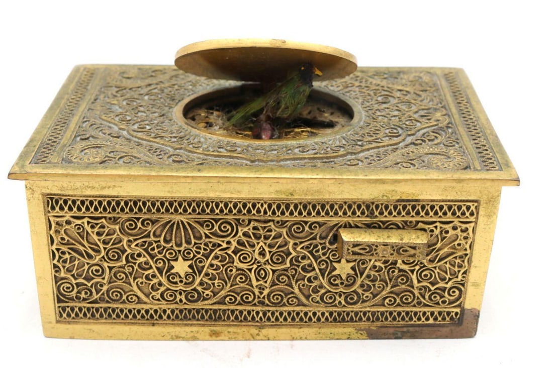 20th C. Karl Griesbaum Singing Bird Automaton Box (1 of 10)