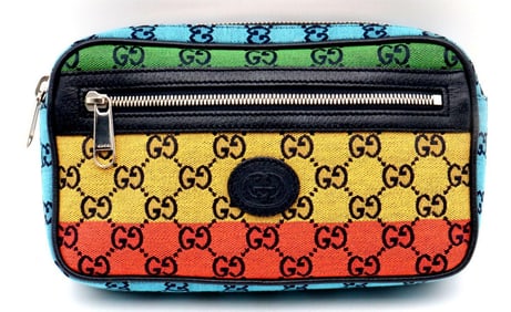 Gucci GG Multicolour Canvas Pouch