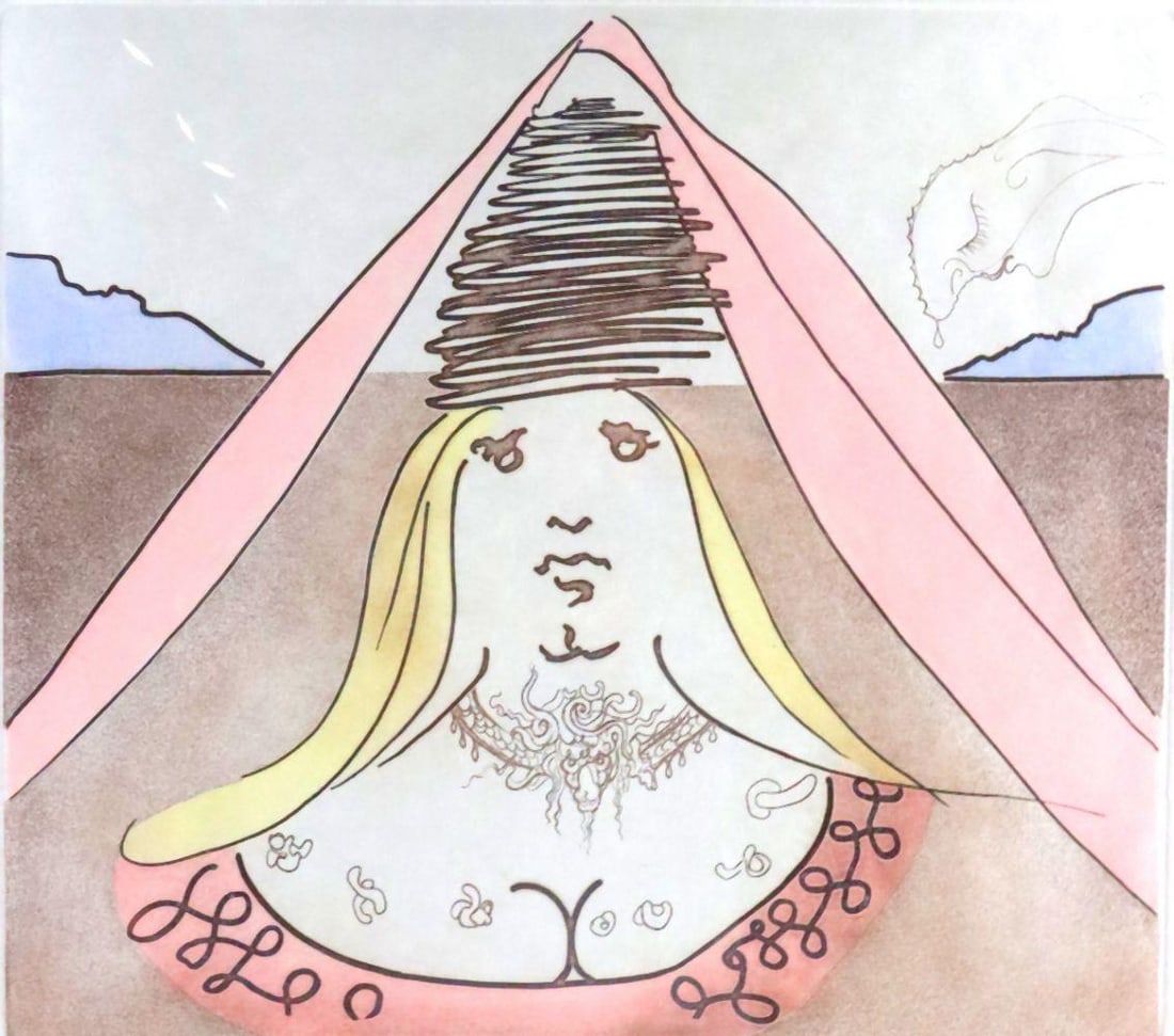 Salvador Dali "The Mirror of Chivalry" Colored Etching: Salvador Dalí (1904–1989), Spanish The Mirror of Chivalry Colored etching on paper A finely executed colored etching by Salvador Dalí, reflecting the artist’s surrealist v