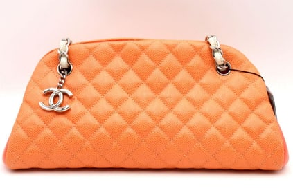 Chanel Mademoiselle Caviar Leather Bowler Bag