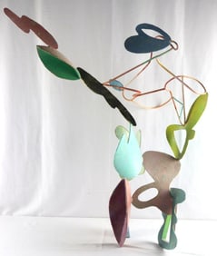 Peter Reginato (American, b. 1945) Abstract Painted Steel Sculpture