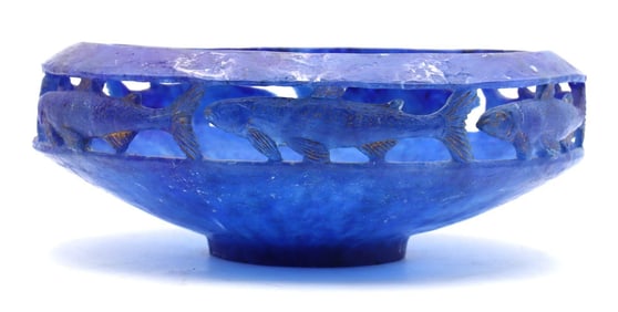 Charlie Miner (American, b. 1973) "Trout" Crystal Bowl