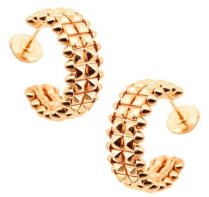 Cartier "Clash de Cartier" 18Kt Rose Gold Hoop Earrings