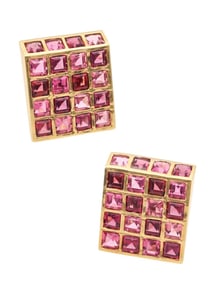 Angela Cummings for Tiffany & Co. Tourmaline Geometric Clip-On Earrings