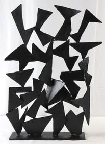 David Hayes (American, 1931–2013) Steel Black Screen Sculpture