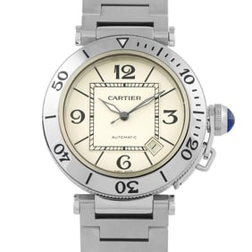 Cartier Pasha Seatimer Steel Watch