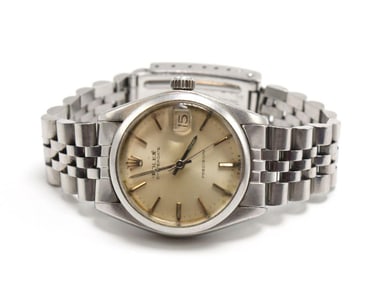 Vintage Rolex Oyster Date Stainless Steel Wristwatch