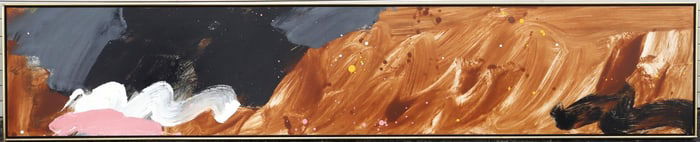 Peter Reginato (American, b. 1945) Abstract Acrylic Painting on Board