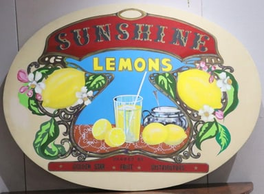 Sunshine Lemons Acrylic Painting on Canvas
