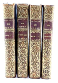 Late 18th C. Jean-Baptiste Poquelin "Moliere" 4 Volume Set