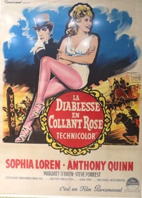 Original French Grande "La Diablesse en Collant Rose" Poster