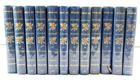 Guy Breton "Histoires d’amour de l’histoire de France" 12 Volume Set
