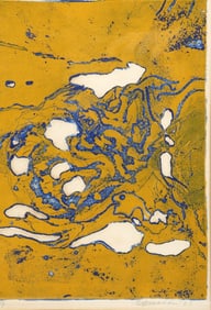 Signed Abstract Composition Lithoraph