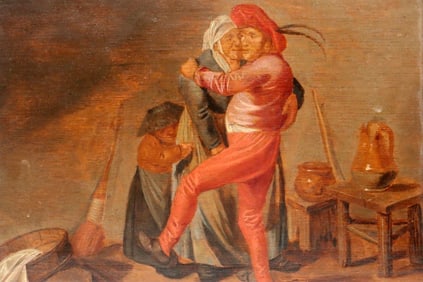 Circle of David Teniers the Younger (Spanish, 1610-1690) Oil on Board