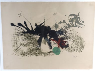 Paul Rebeyrolle "Derrière le Miroir 177" Lithograph