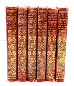 Late 19th C. Collection of 6 Everyman’s Library Books