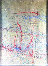 Attr. Keith Haring "Untitled" Drawing on Paper