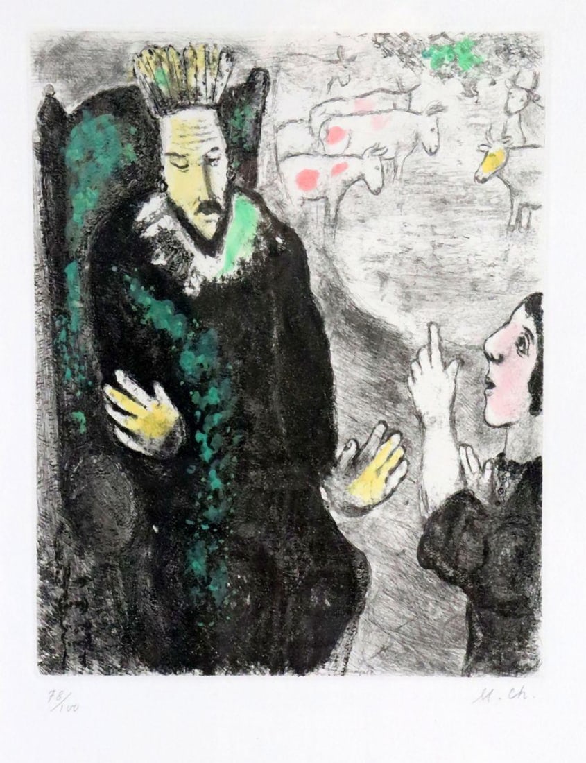 Marc Chagall "Le Songe de Pharaon" Etching on Paper (1 of 6)