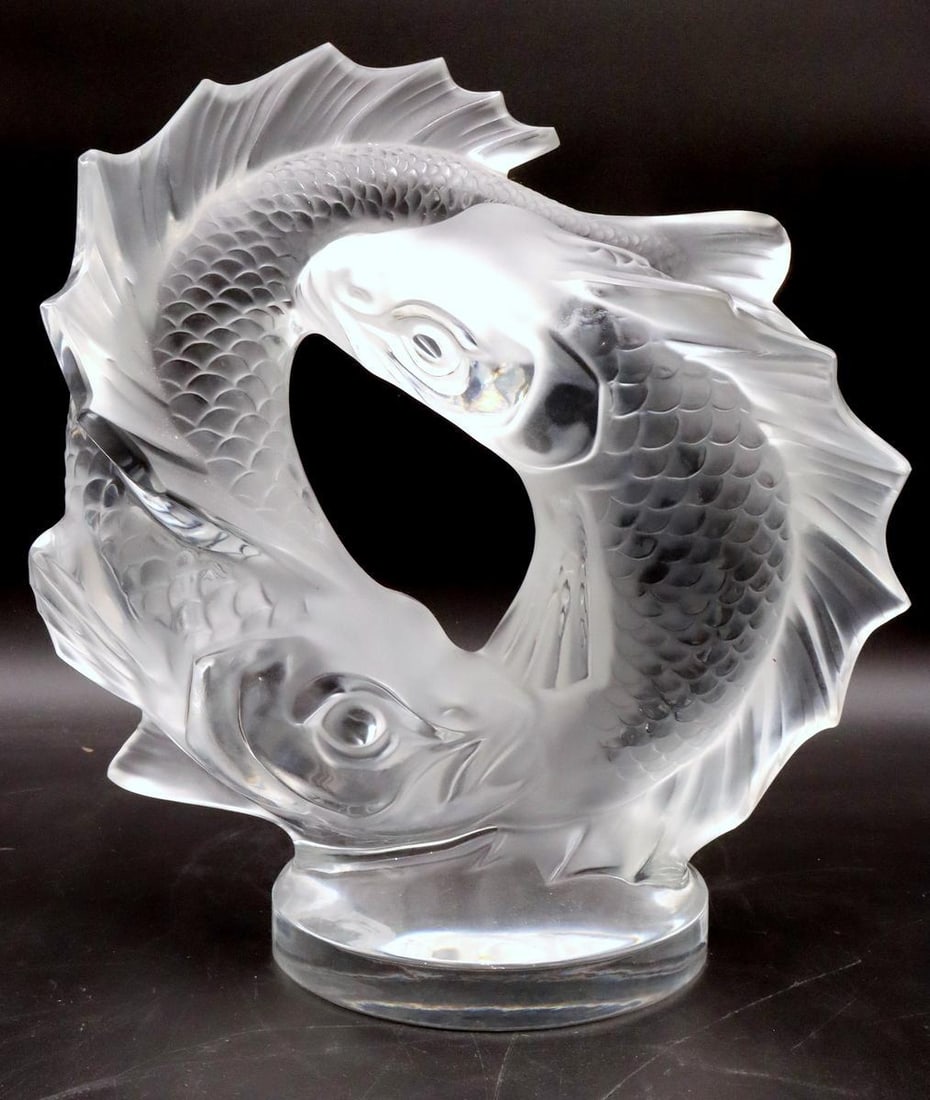 Lalique "Deux Poissons" Crystal sculpture (1 of 12)