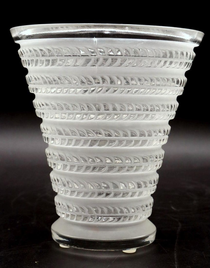 René Lalique "Cytise" Glass Vase (1 of 4)